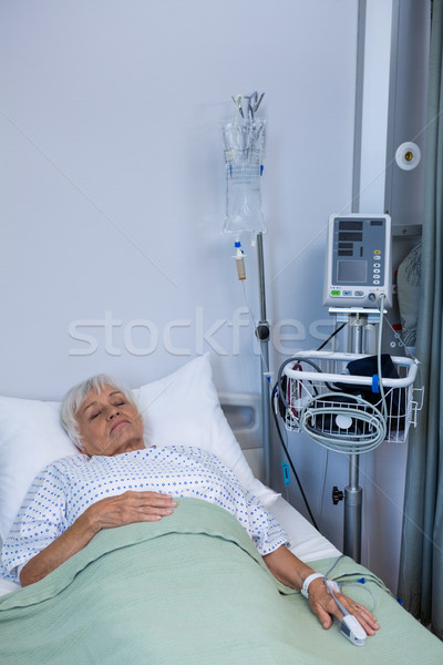 Senior paziente letto ospedale donna anziani Foto d'archivio © wavebreak_media