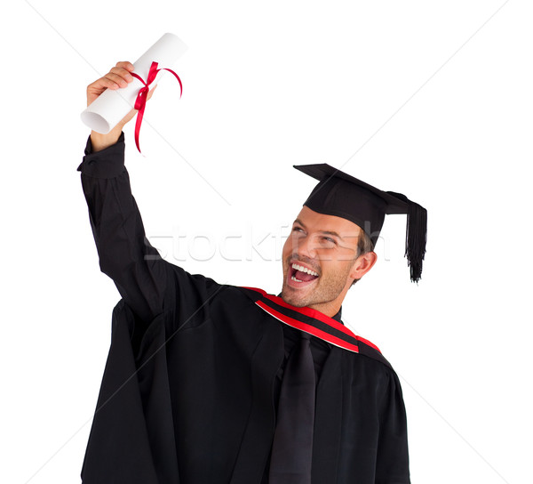 Excited boy celebrating his graduation Stock photo © wavebreak_media