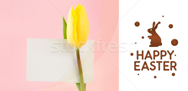 Obraz wesołych Świąt graficzne żółty tulipan Zdjęcia stock © wavebreak_media