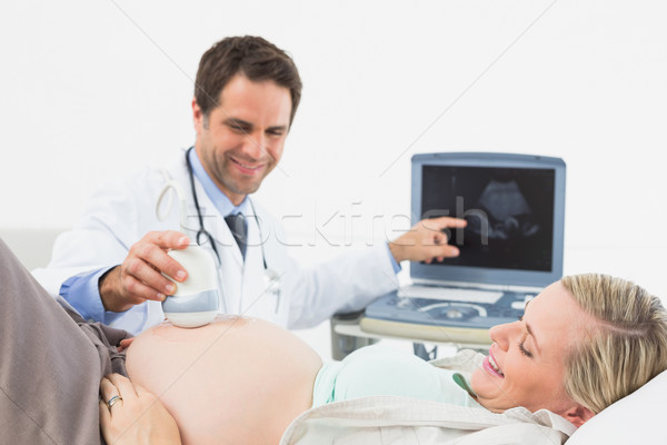 Stock foto: Glücklich · Arzt · Baby