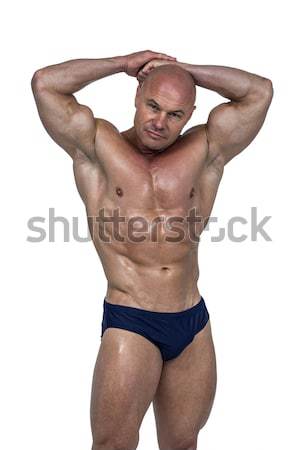 портрет рубашки мышечный человека позируют спортзал Сток-фото © wavebreak_media