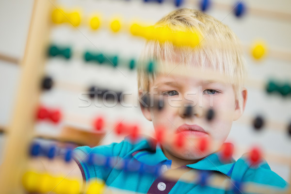 Cute счеты классе школы ребенка Сток-фото © wavebreak_media