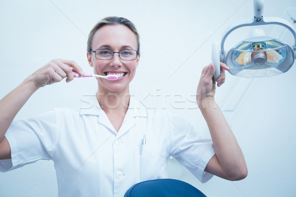 Portret dentysta uśmiechnięty kobiet kobieta Zdjęcia stock © wavebreak_media