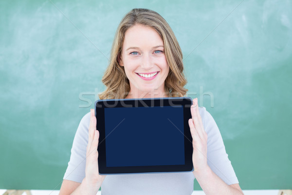 Glimlachend leraar Blackboard klas Stockfoto © wavebreak_media