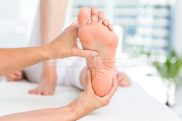 Fuß medizinischen Büro Frau Gesundheit Stock foto © wavebreak_media
