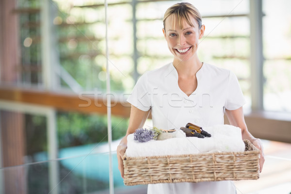 Portret uśmiechnięty masażysta piękna terapii Zdjęcia stock © wavebreak_media