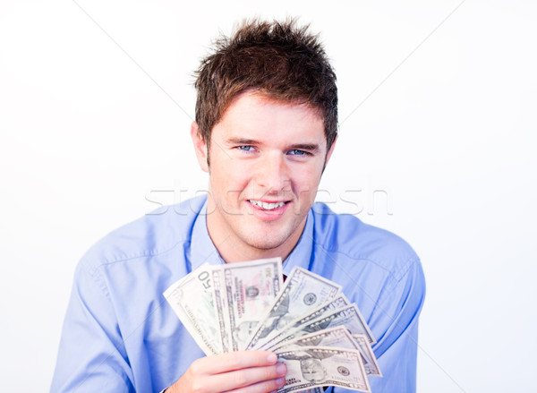 Young businessman showing dollars  Stock photo © wavebreak_media