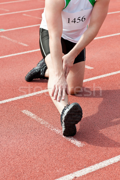 Сток-фото: мужчины · вверх · стадион · фитнес · ног · ног