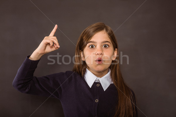 Cute souriant caméra noir école enfant [[stock_photo]] © wavebreak_media