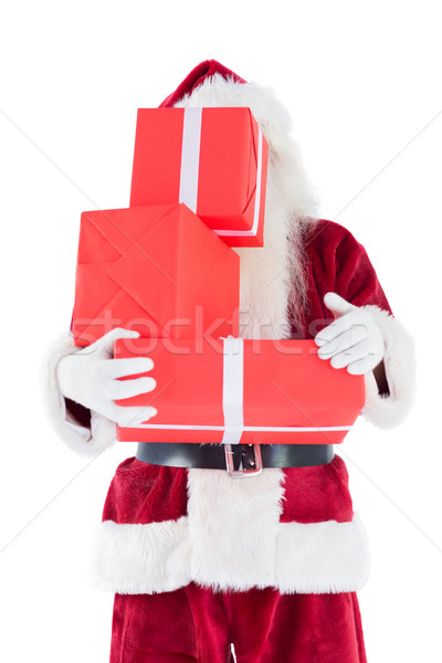 Cara presentes branco homem natal Foto stock © wavebreak_media