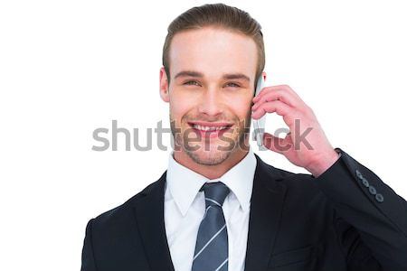 Portrait of a happy businessman phoning Stock photo © wavebreak_media