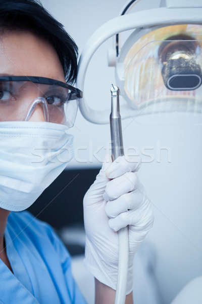 牙科醫生 外科口罩 牙科 演練 肖像 商業照片 © wavebreak_media