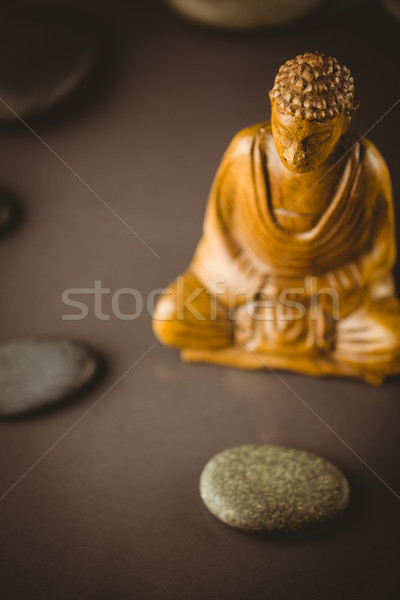 Foto stock: Buda · estátua · pedra · círculo · tiro · estúdio