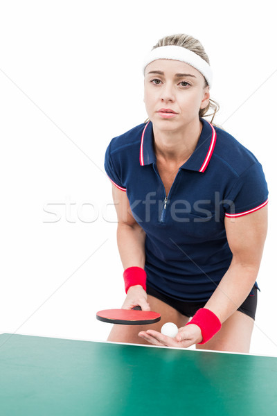 女性 選手 演奏 ピンポン 白 女性 ストックフォト © wavebreak_media