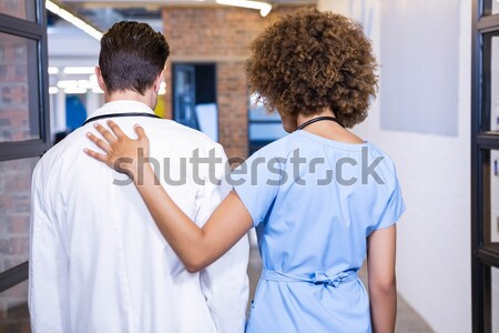 Doctor examining a patient's head Stock photo © wavebreak_media