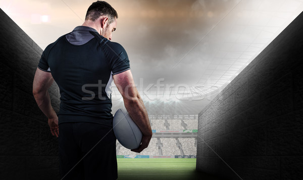 Image résistant rugby joueur [[stock_photo]] © wavebreak_media