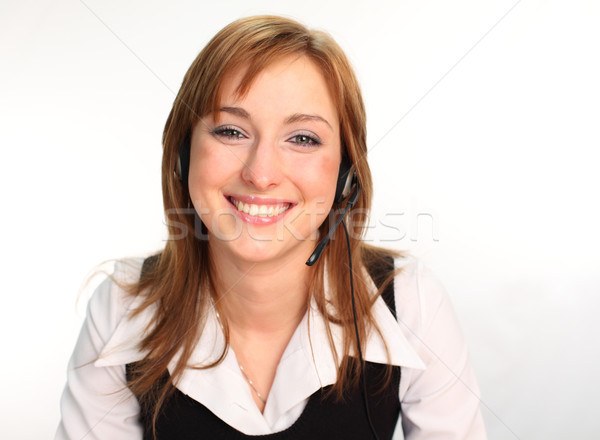 Woman on a Headset Talking Stock photo © wavebreak_media