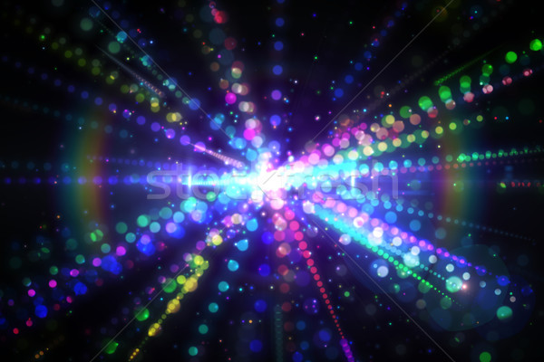 Digital generata cu laser rece culori Imagine de stoc © wavebreak_media