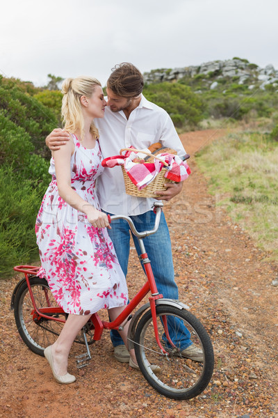 Stock foto: Cute · Paar · Picknick · Küssen · andere