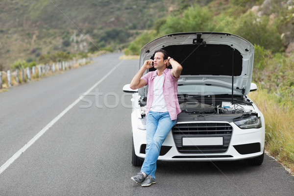 Man after a car breakdown Stock photo © wavebreak_media