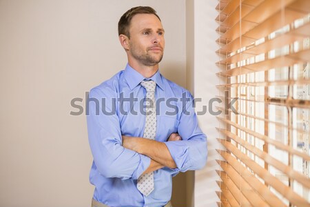 Stock photo: Portrait of manager with clipboard in warehouse