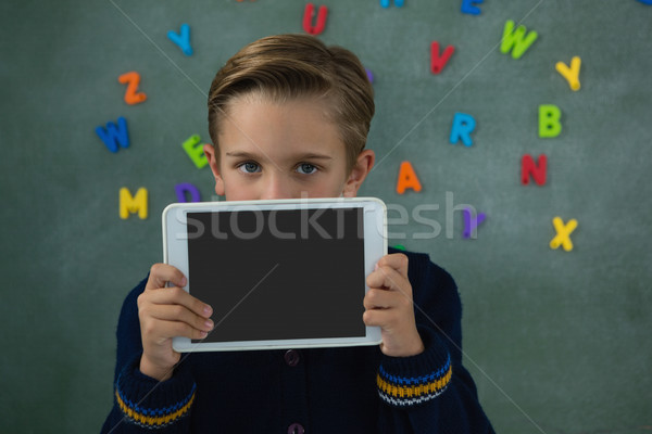 Scolaro digitale tablet lavagna ritratto Foto d'archivio © wavebreak_media