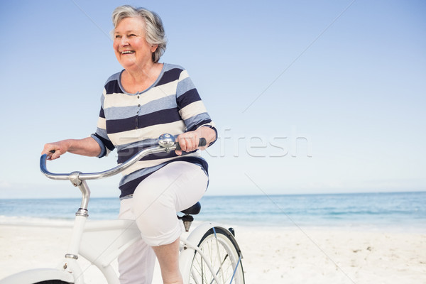 Senior woman on a bike Stock photo © wavebreak_media