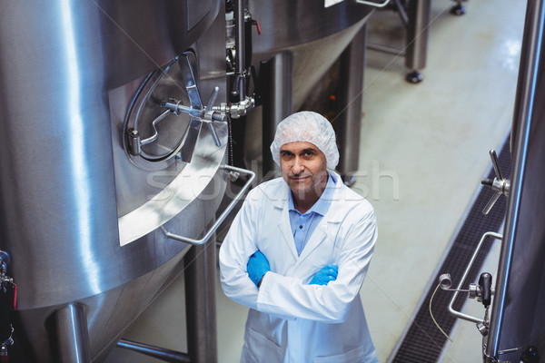 Portrait of manufacturer standing at brewery Stock photo © wavebreak_media
