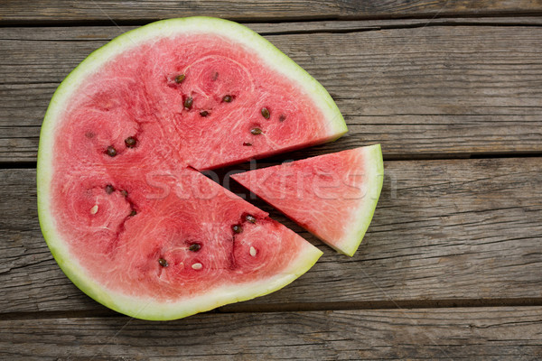 Piece of watermelon separated from slice Stock photo © wavebreak_media