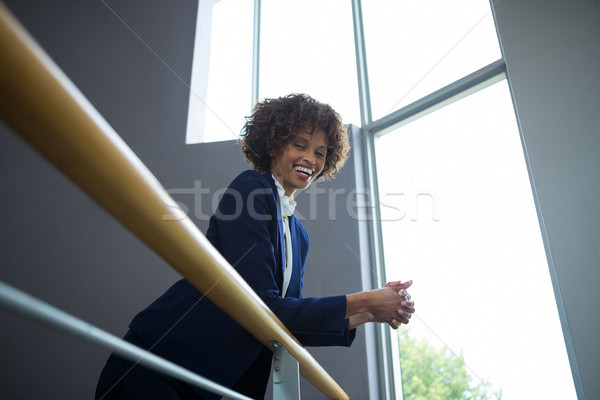Işkadını merdiven kadın Metal Stok fotoğraf © wavebreak_media