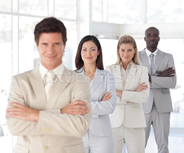 Business team showing Spirit and expressing Positivity Stock photo © wavebreak_media