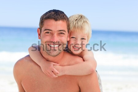 Enamored couple on the beach Stock photo © wavebreak_media
