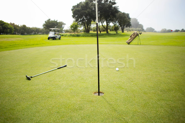 Golfbaan gras sport groene vakantie Stockfoto © wavebreak_media