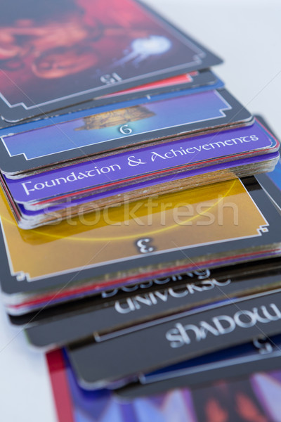 Tarot karty biały Zdjęcia stock © wavebreak_media