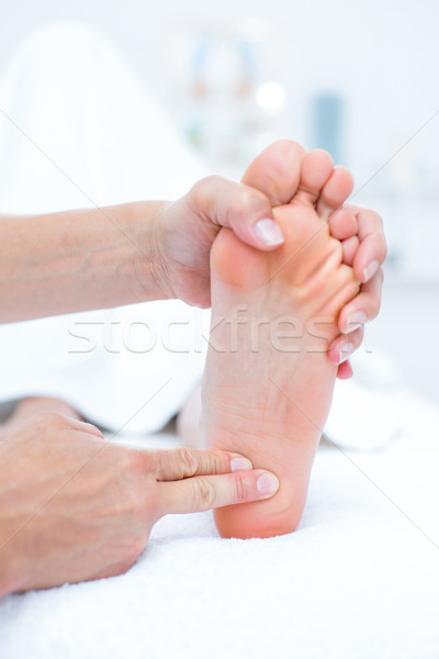Physiotherapist doing foot massage Stock photo © wavebreak_media