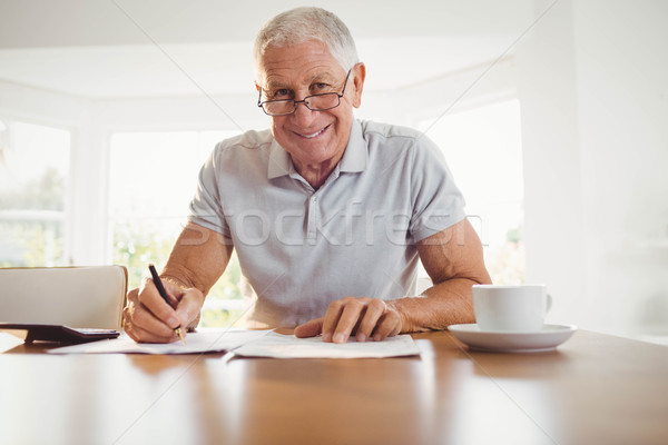 Worried senior man with tax documents Stock photo © wavebreak_media