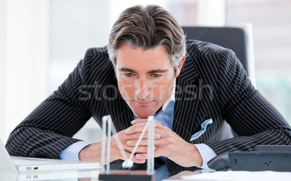 Volwassen zakenman naar vergadering bureau Stockfoto © wavebreak_media