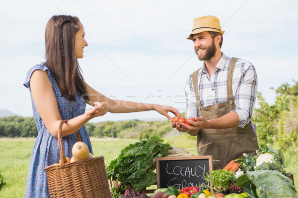 Agriculteur organique produire femme [[stock_photo]] © wavebreak_media