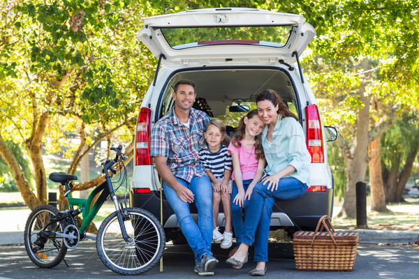 Happy family getting ready for road trip Stock photo © wavebreak_media