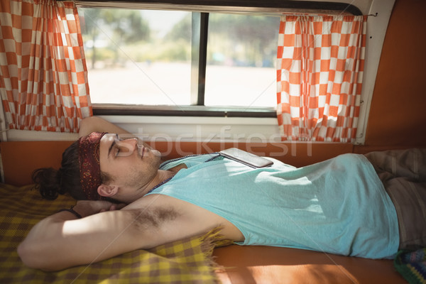 Man sleeping in van Stock photo © wavebreak_media