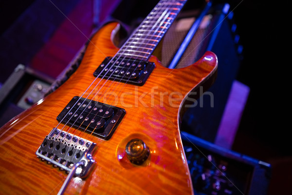 Electronic guitar in recording studio Stock photo © wavebreak_media