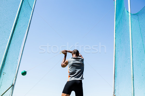 Athlete performing a hammer throw Stock photo © wavebreak_media