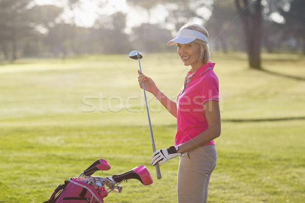 Ritratto donna matura golf club Foto d'archivio © wavebreak_media