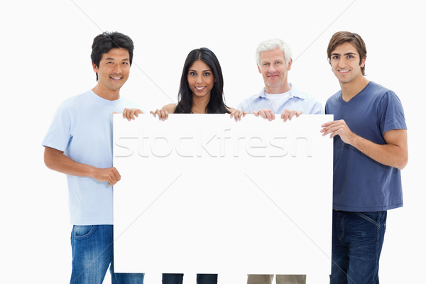 Oameni blugi mare semna oameni albi Imagine de stoc © wavebreak_media