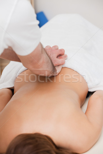 Terapeuta atrás paciente habitación manos Foto stock © wavebreak_media