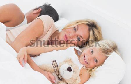 Family sleeping together Stock photo © wavebreak_media