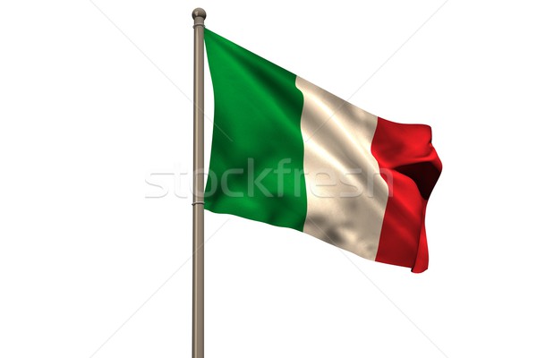 Digital erzeugt Italien Flagge weiß Stock foto © wavebreak_media
