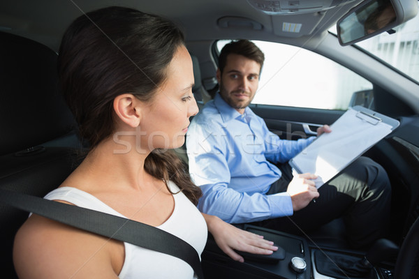 Conducción lección coche femenino masculina Foto stock © wavebreak_media