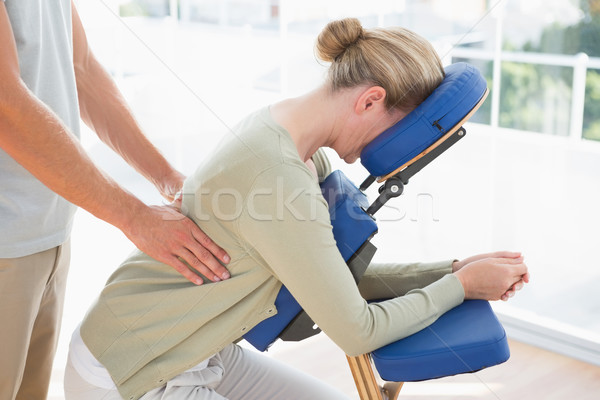 Woman having back massage  Stock photo © wavebreak_media