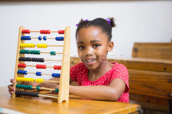 Lächelnd abacus Klassenzimmer Grundschule Schule glücklich Stock foto © wavebreak_media